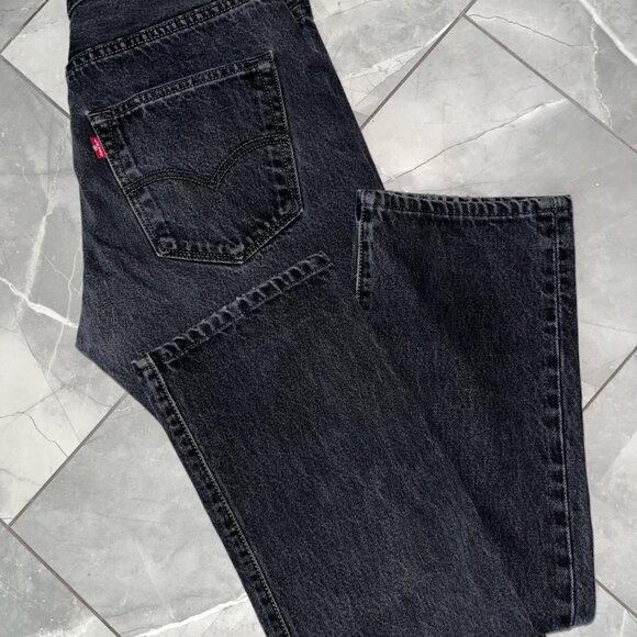 Vintage Levi Strauss Black Relaxed Button Fly Jeans 31 x 32 - Picture 3 of 9